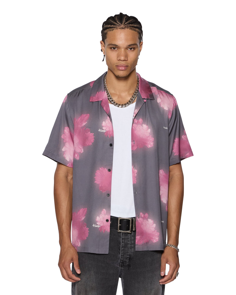 Mens Cursed Resort Ss Shirt Black Shirts