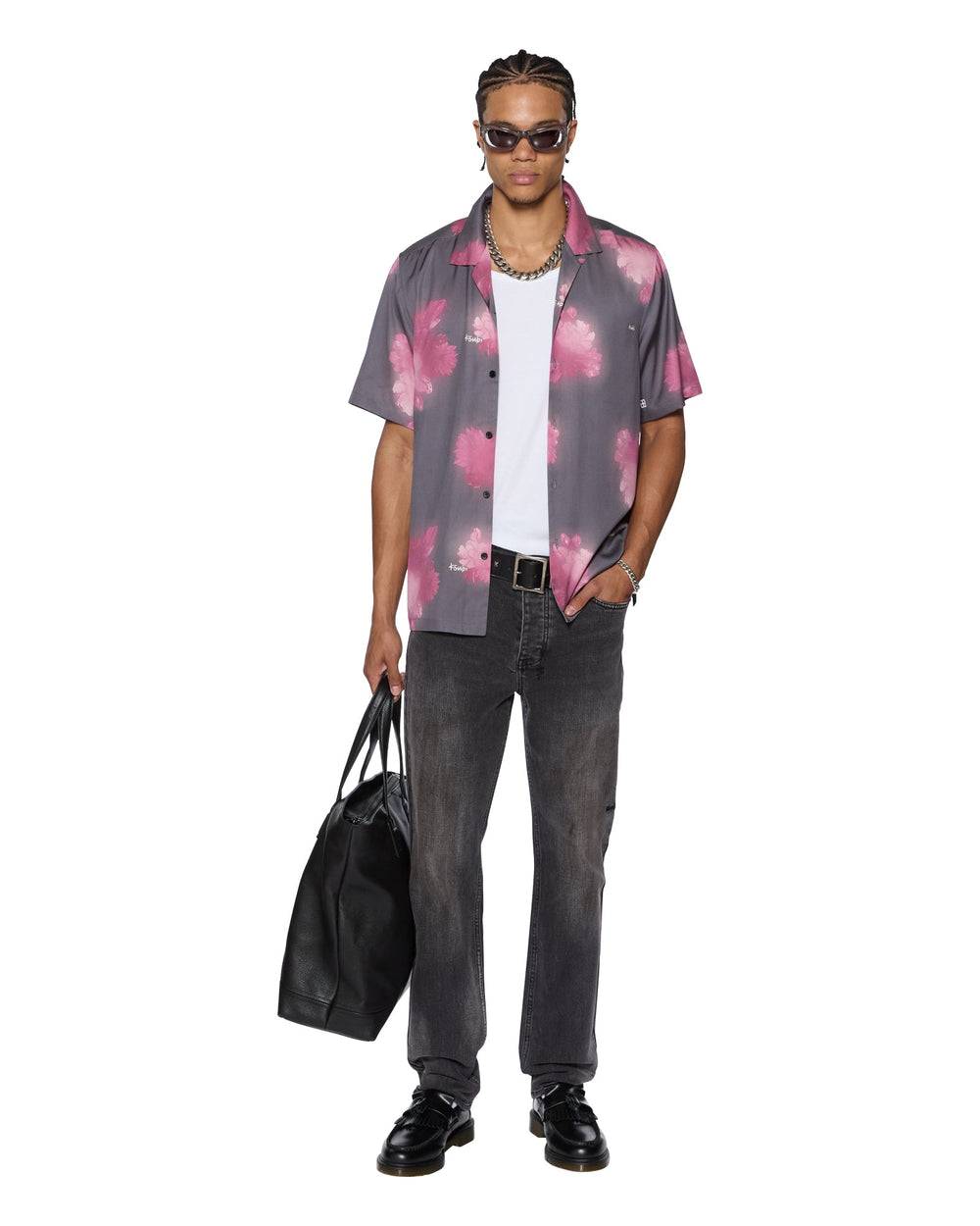 Mens Cursed Resort Ss Shirt Black Shirts