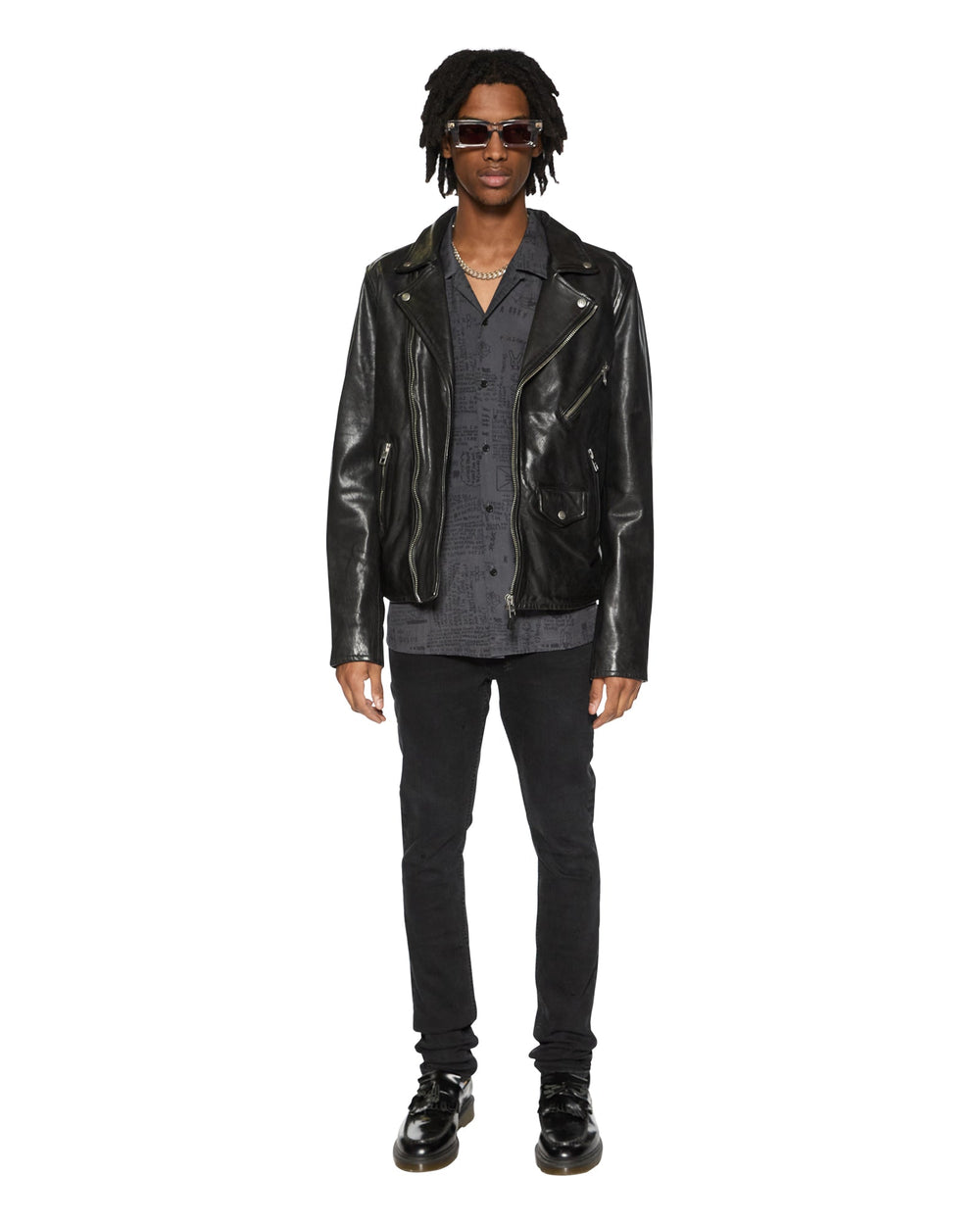 Verses Black Short Sleeve Resort Shirt