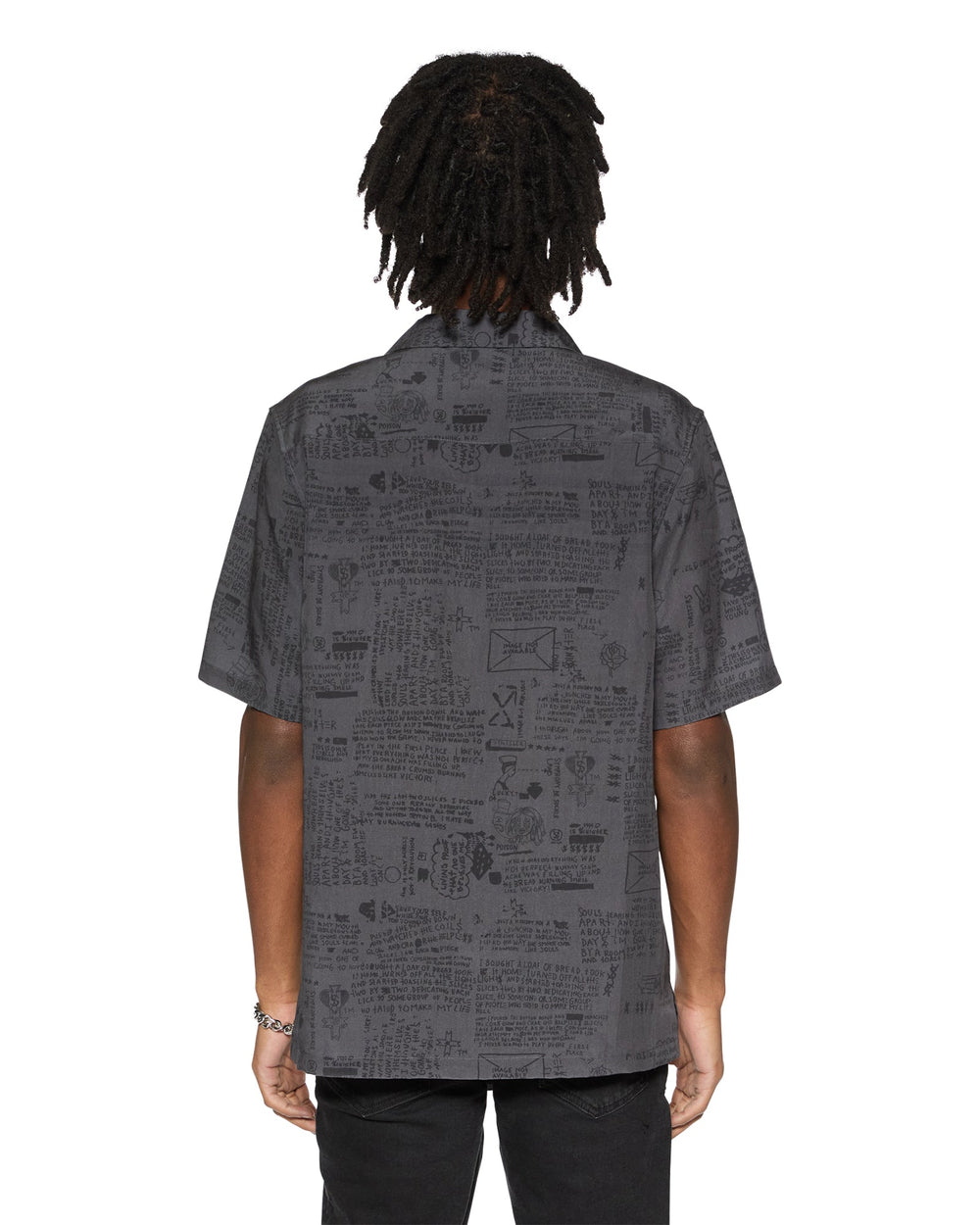 Verses Black Short Sleeve Resort Shirt