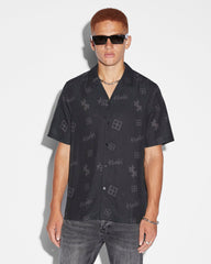 Kash Box Resort Short Sleeve Mens Shirt - Coal Grey