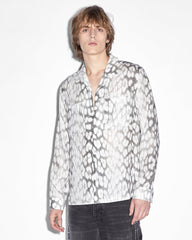 Leo Portal Resort Long Sleeve Button Up Shirt - Grey