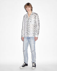 Leo Portal Resort Long Sleeve Button Up Shirt - Grey