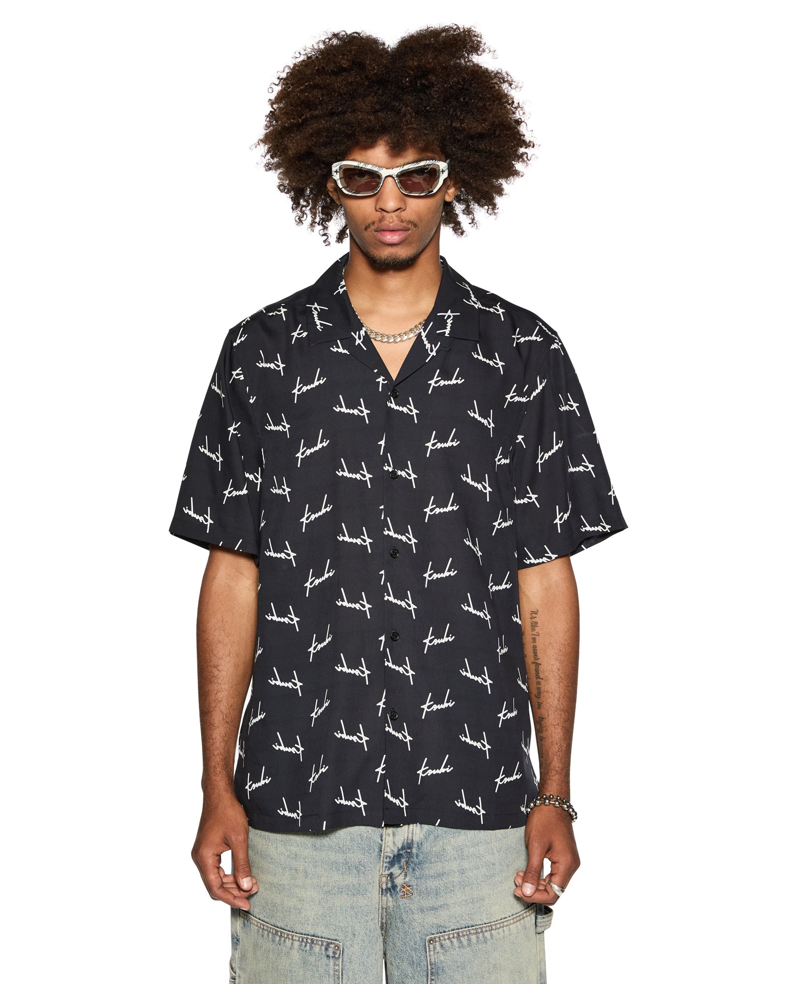 Skript Resort Relaxed Short Sleeve Shirt - Black