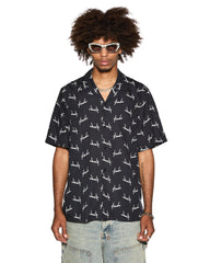 Skript Resort Relaxed Short Sleeve Shirt - Black