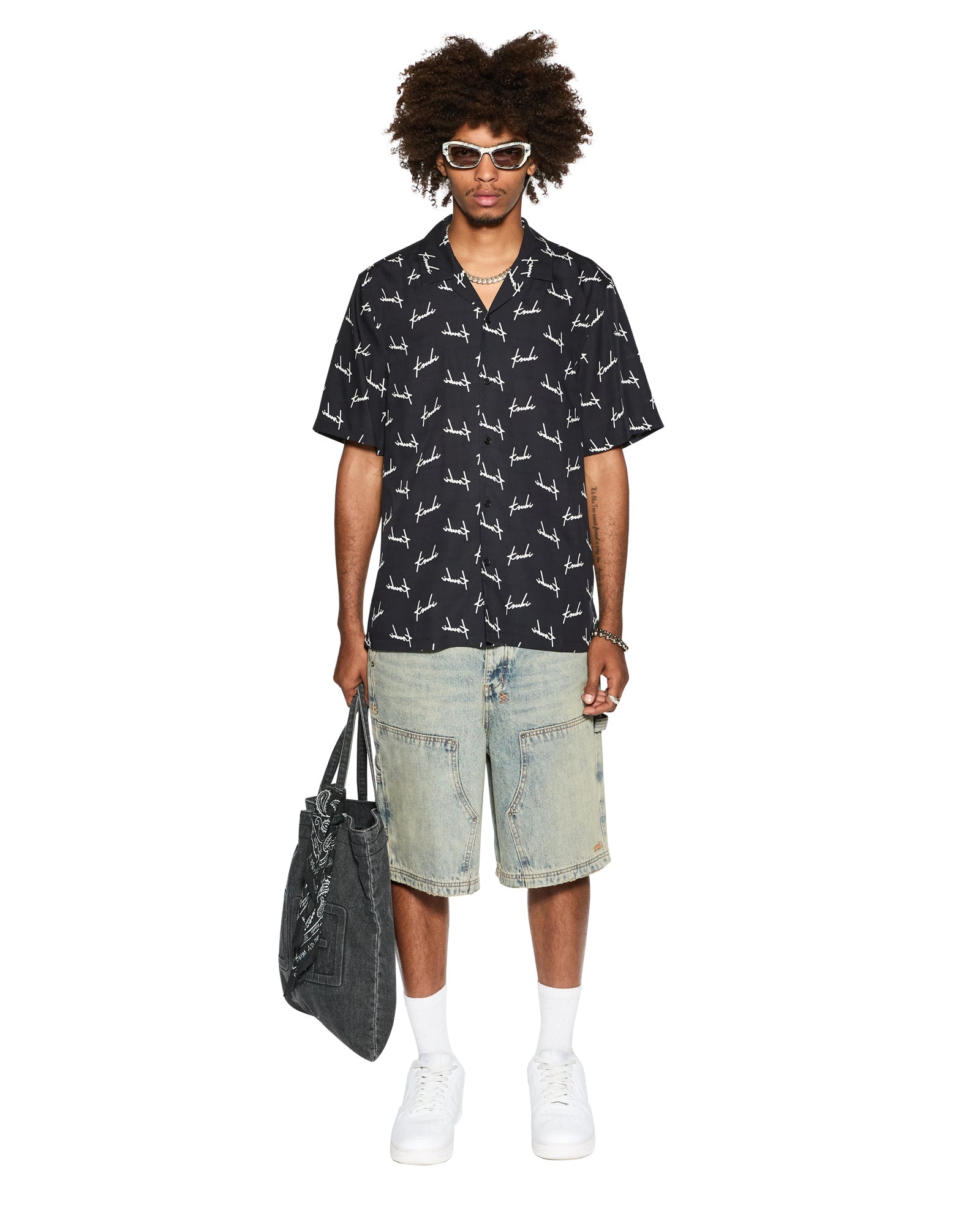 Skript Resort Relaxed Short Sleeve Shirt - Black
