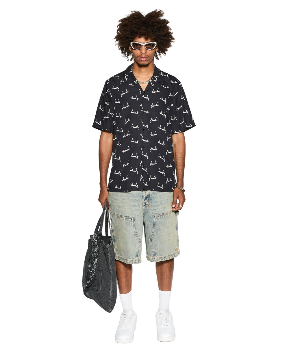 Skript Resort Relaxed Short Sleeve Shirt - Black