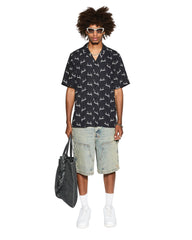 Skript Resort Relaxed Short Sleeve Shirt - Black