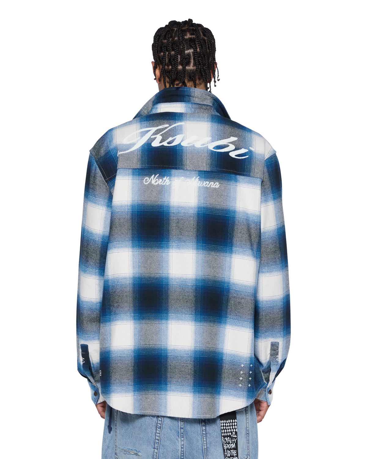 Mens Rosebowl Ls Shirt Salted Blue Shirts