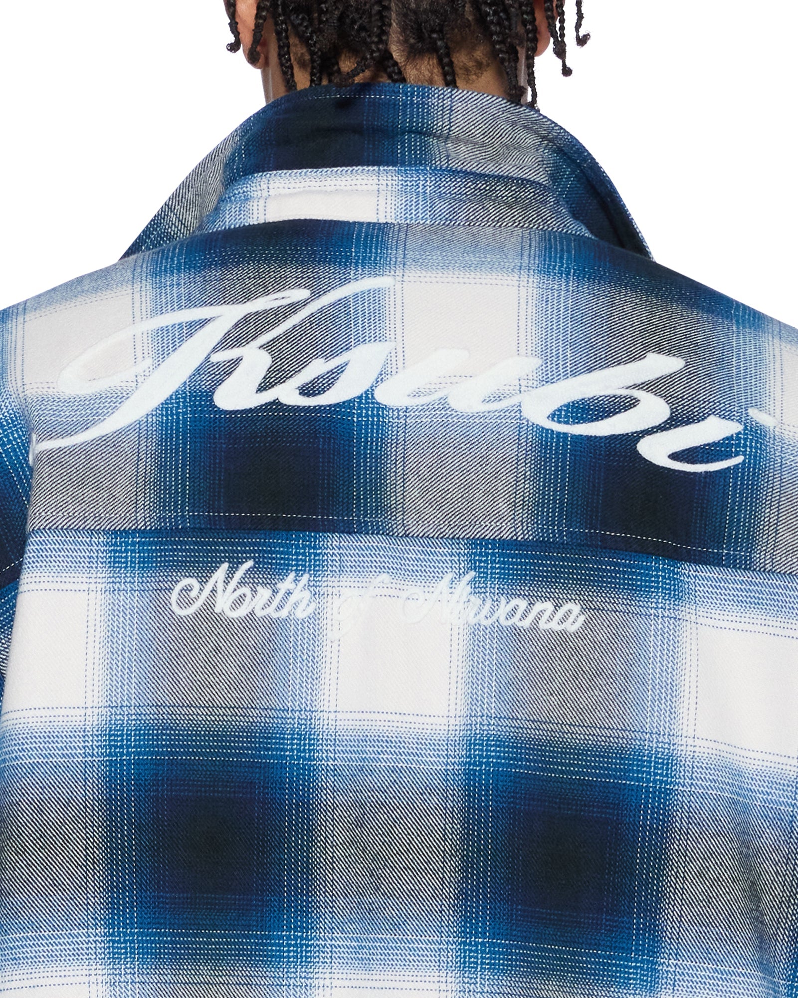 Mens Rosebowl Ls Shirt Salted Blue Shirts