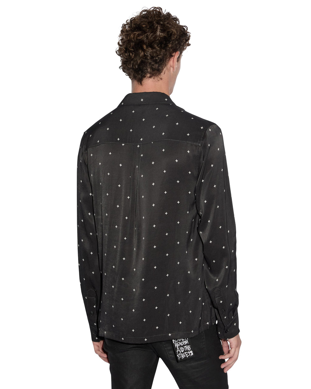 Polka Plus Long Sleeve Shirt - Black