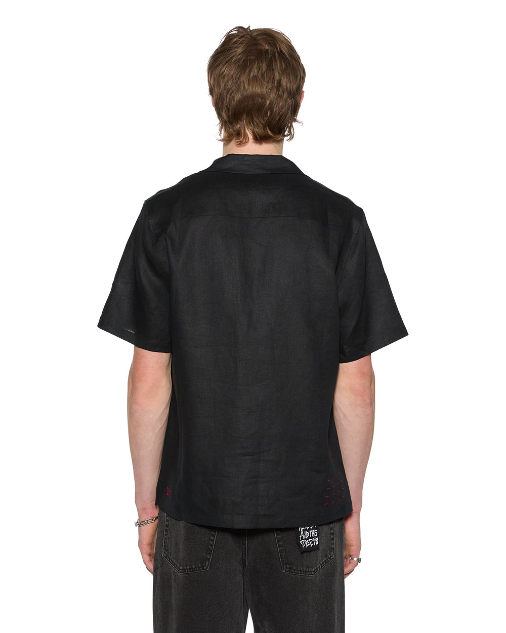Mens Costa Resort Ss Shirt Black Shirts