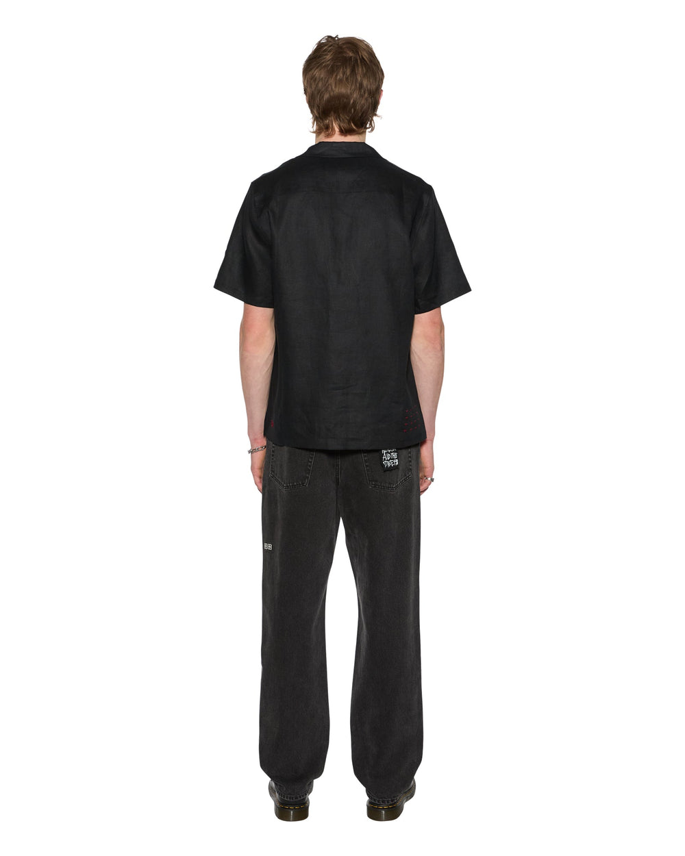 Mens Costa Resort Ss Shirt Black Shirts