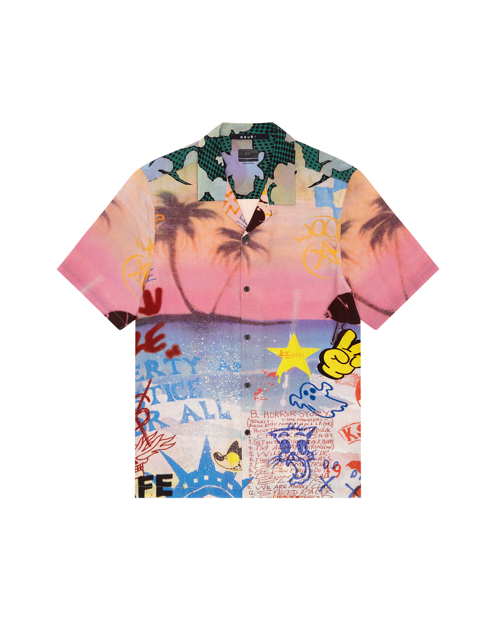 Vandals Resort Short Sleeve Shirt Multi Print