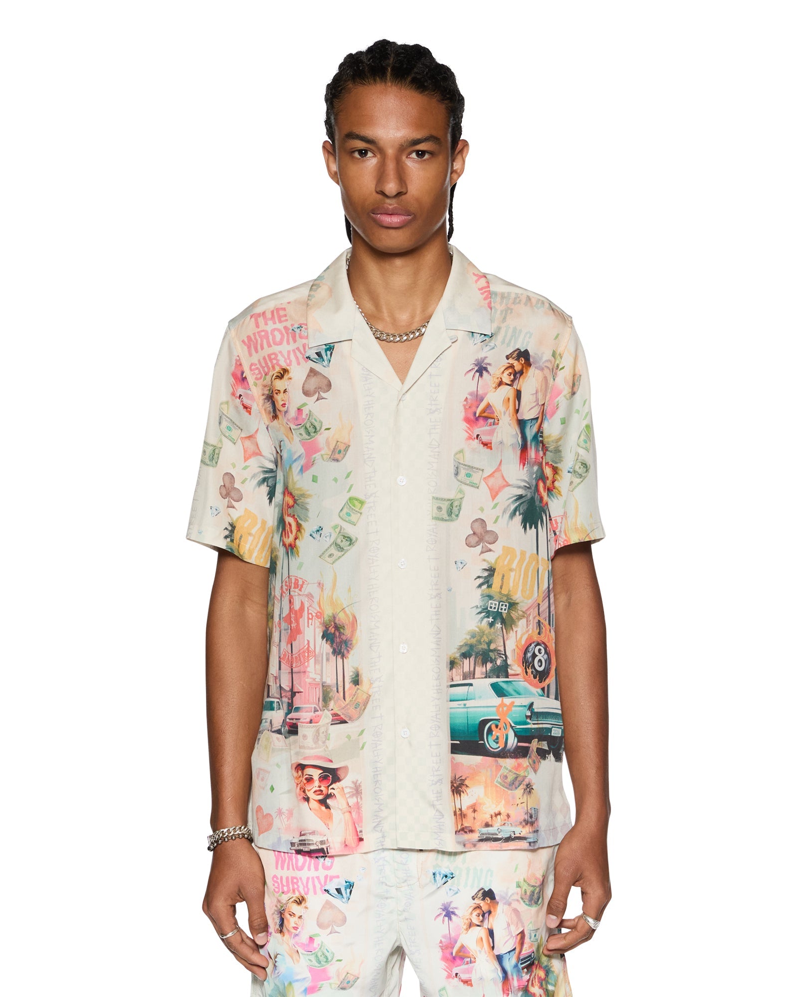 World Order Multi Short Sleeve Resort Shirt