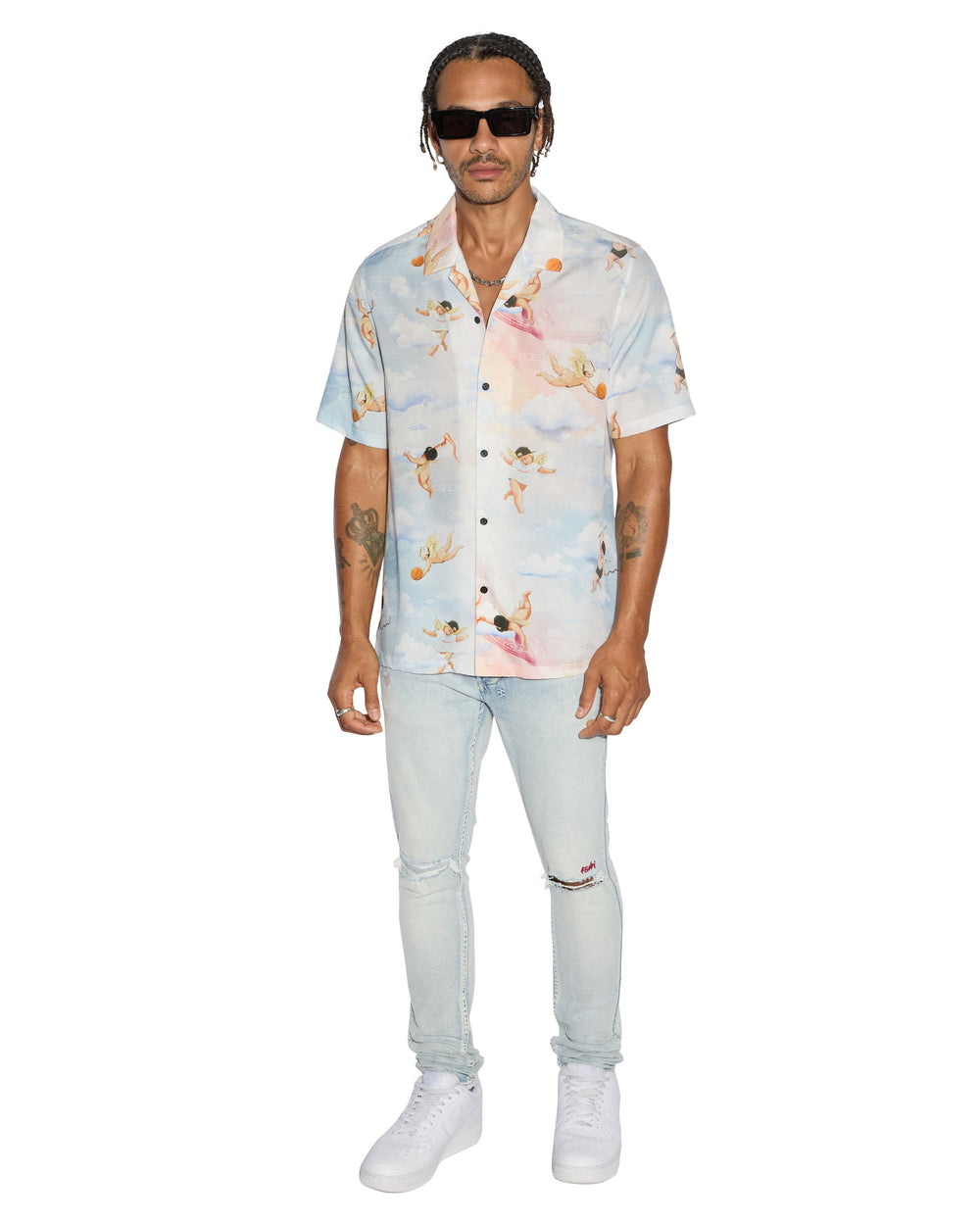 Dreamers Resort Short Sleeve Mens Shirt - Multi Print