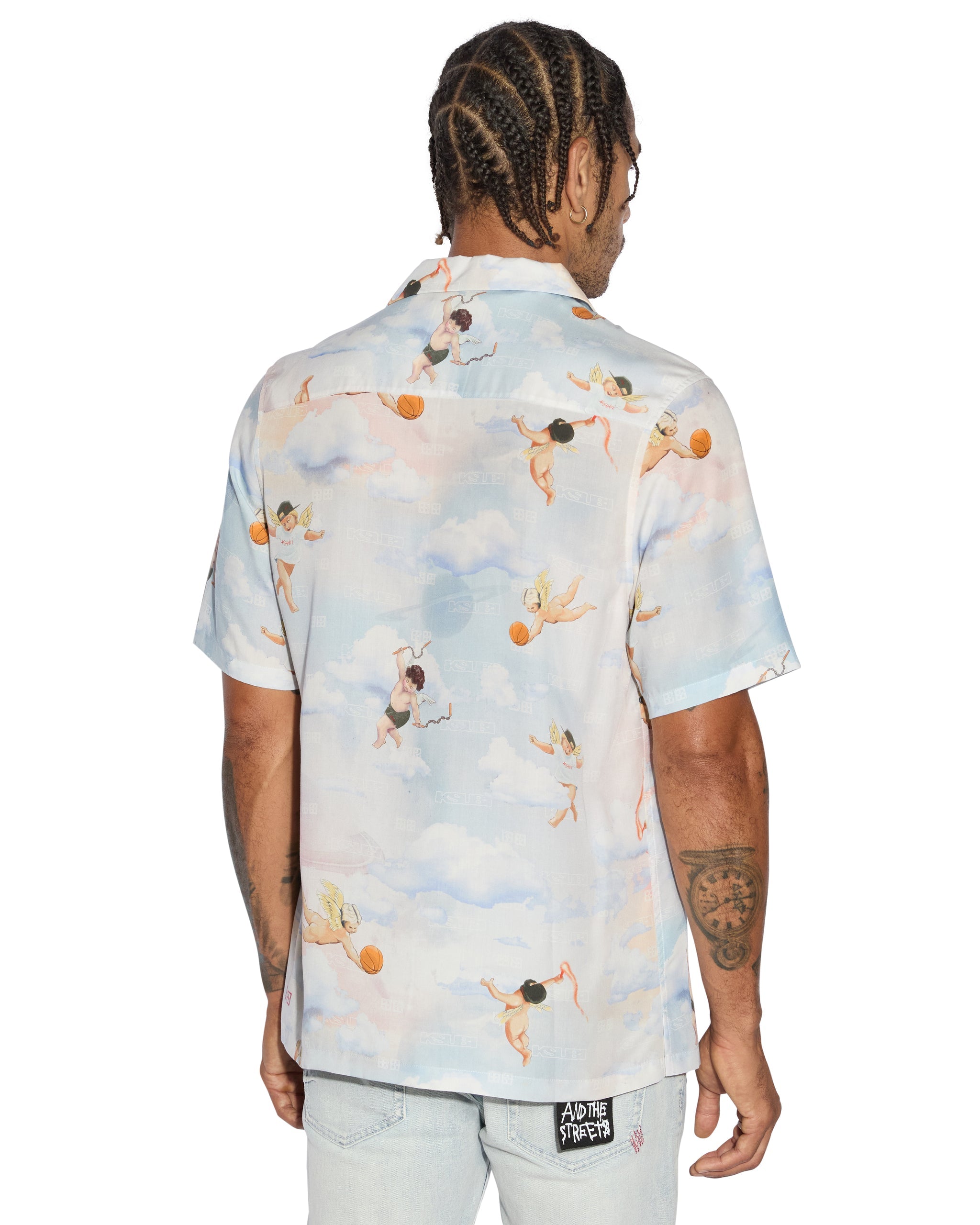 Dreamers Resort Short Sleeve Mens Shirt - Multi Print
