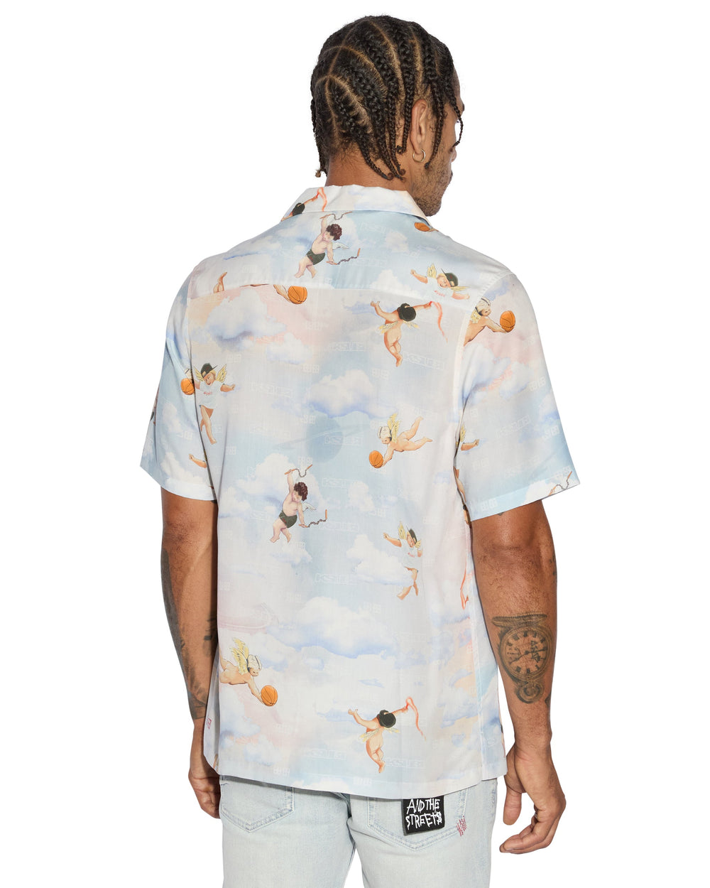 Dreamers Resort Short Sleeve Mens Shirt - Multi Print
