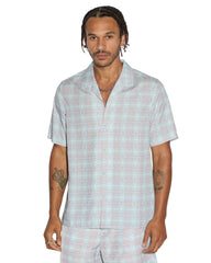 Plus Resort Short Sleeve Mens Shirt - Paradise Print