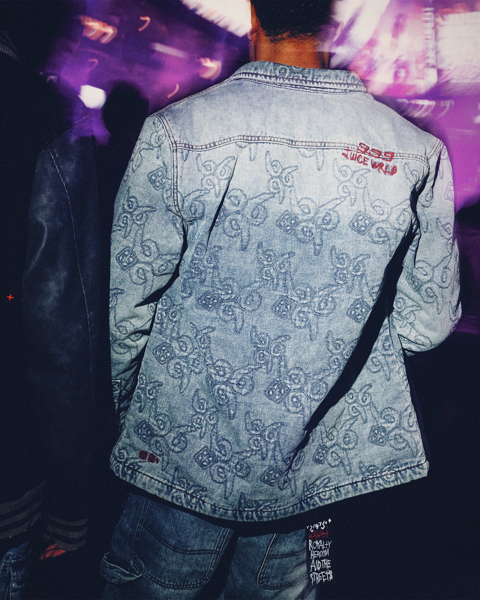 Quilted Long Sleeve Denim Shirt K9 - Stoned Blue