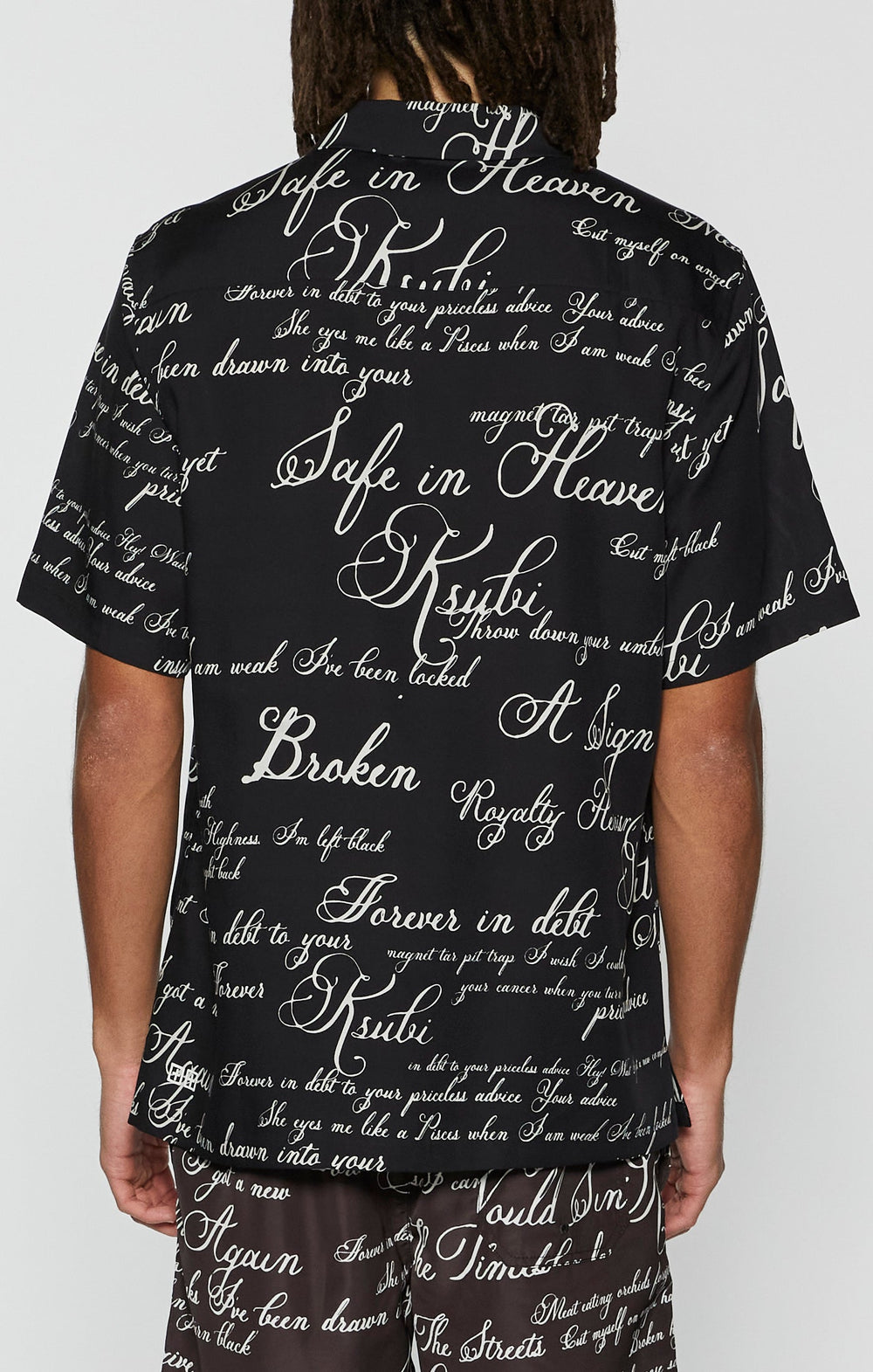 Mens Kursed Resort Ss Shirt Black Shirts