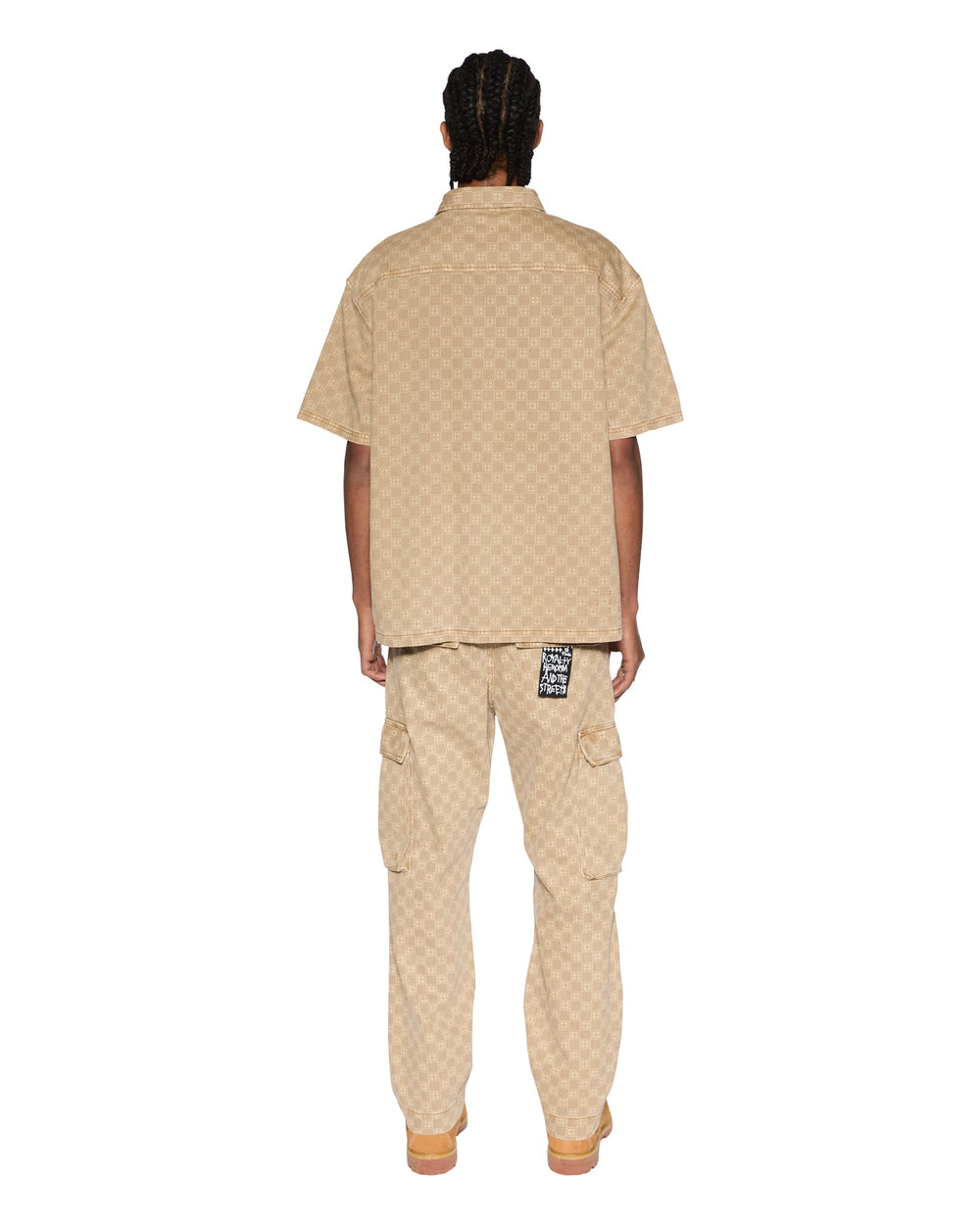 Box Tan Denim Short Sleeve Shirt