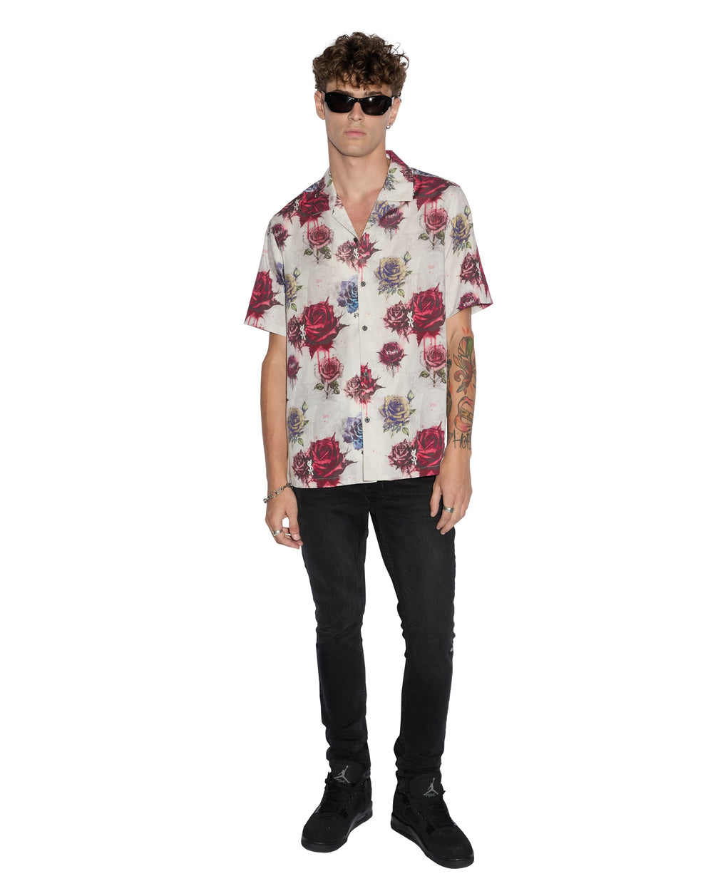 Graff Rose Resort Short Sleeve Mens Shirt - Multi Print