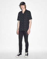 Allstar Printed Resort Short Sleeve Shirt - Black