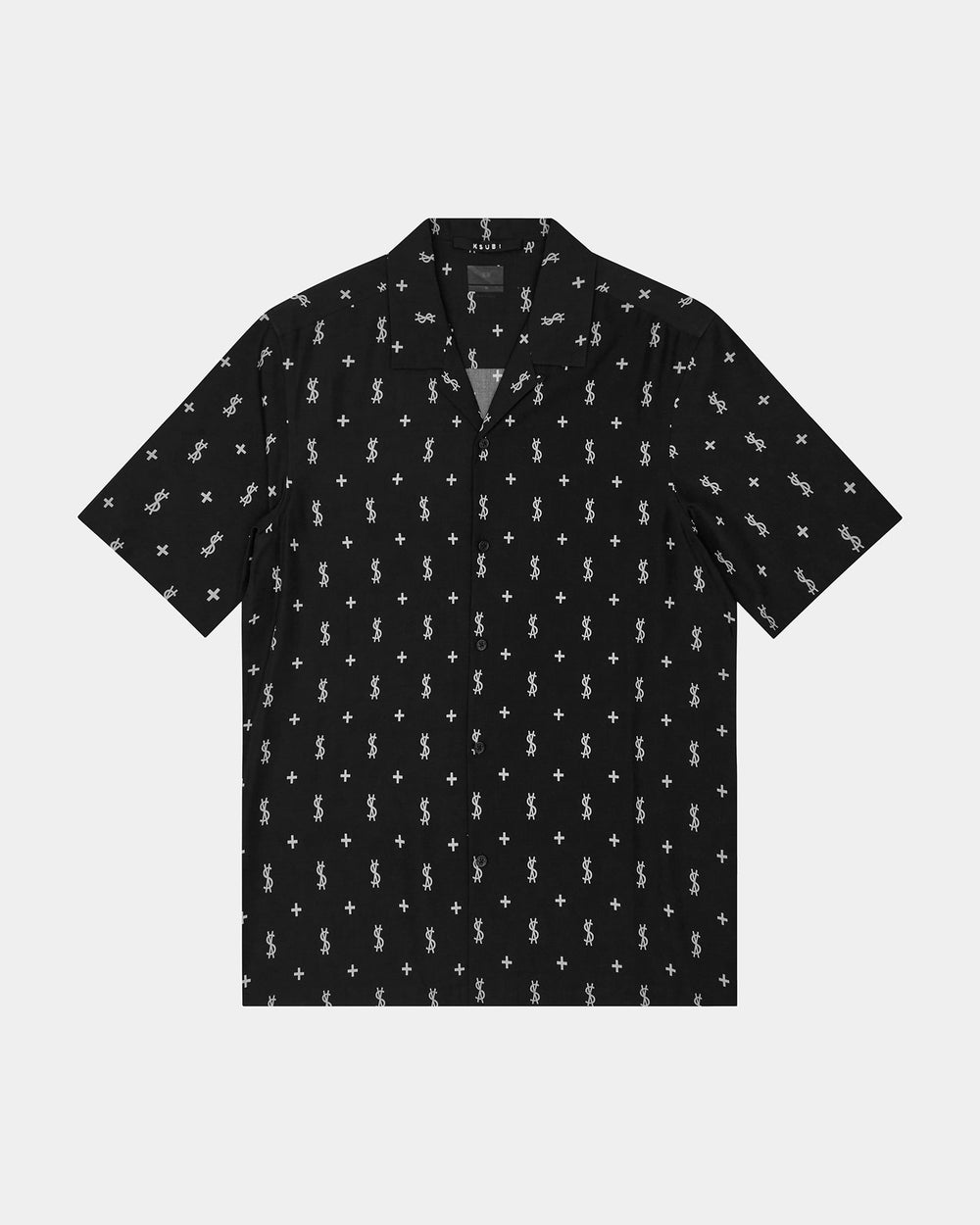 Allstar Printed Resort Short Sleeve Shirt - Black