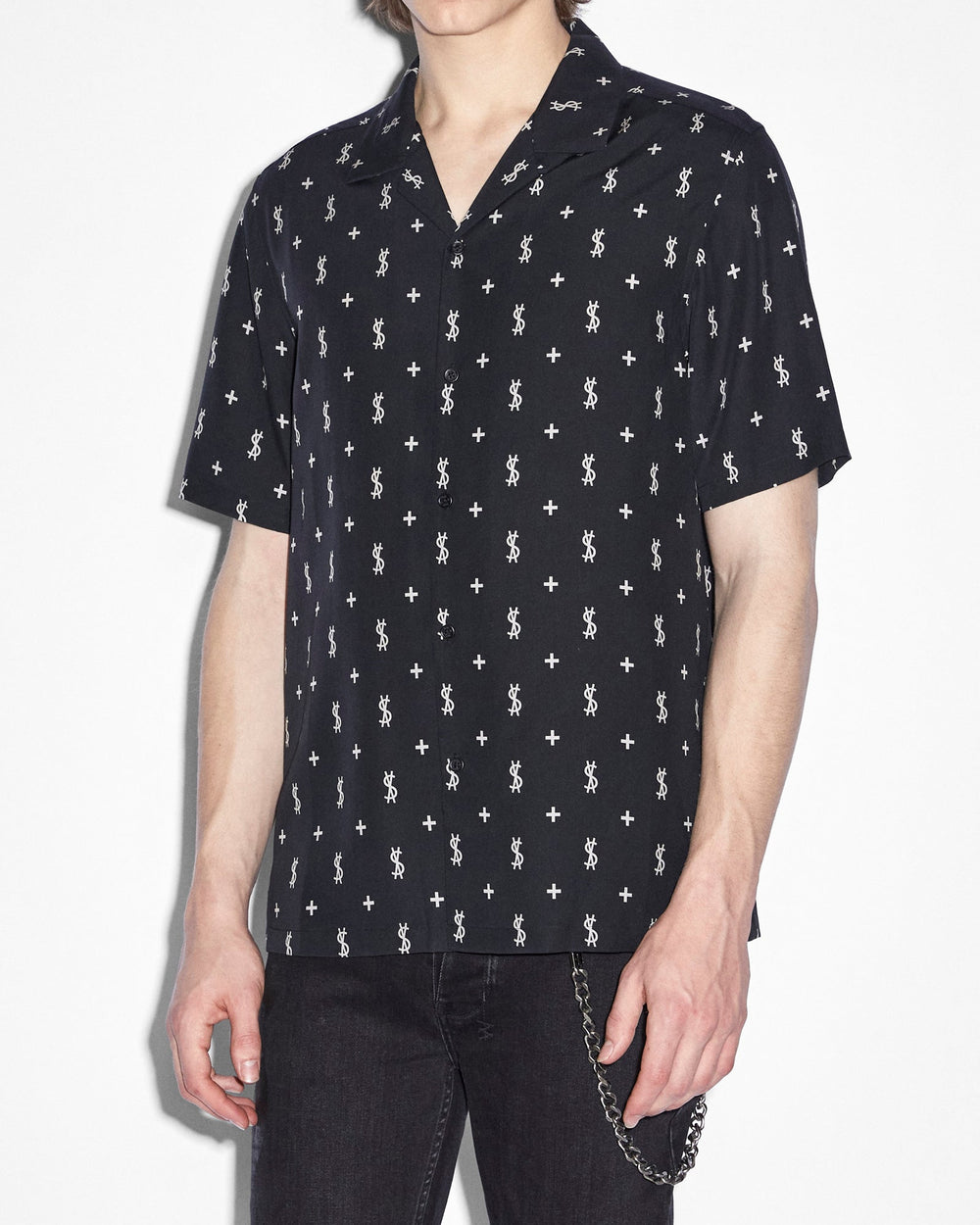 Allstar Printed Resort Short Sleeve Shirt - Black