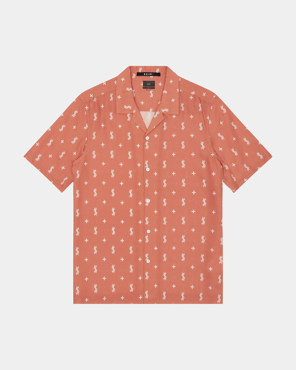 Allstar Resort Short Sleeve Button Up Shirt - Orange