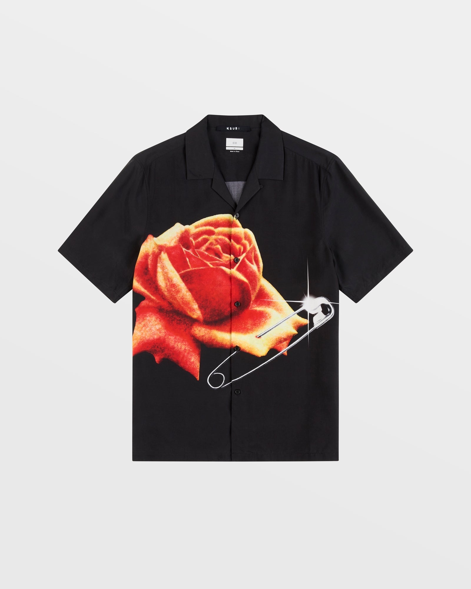 Buy Rose Garden Resort Ss Shirt Black KSUBI