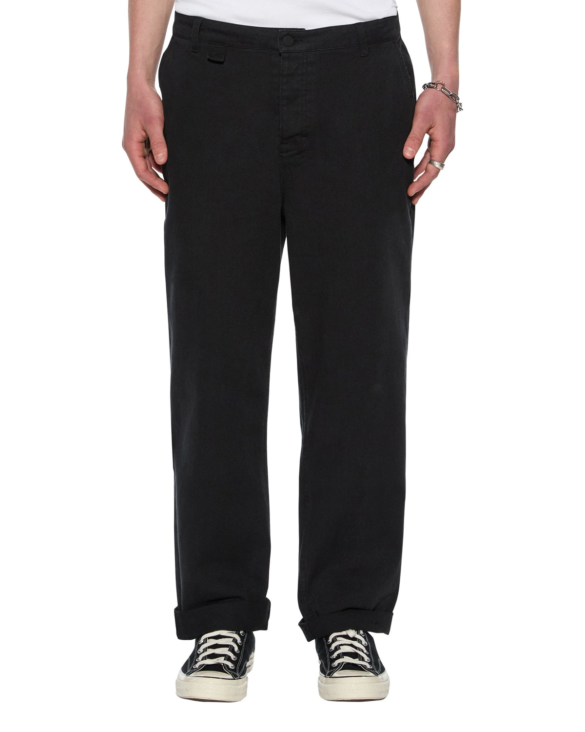 Mens Rival Chino Trouser Black Pants