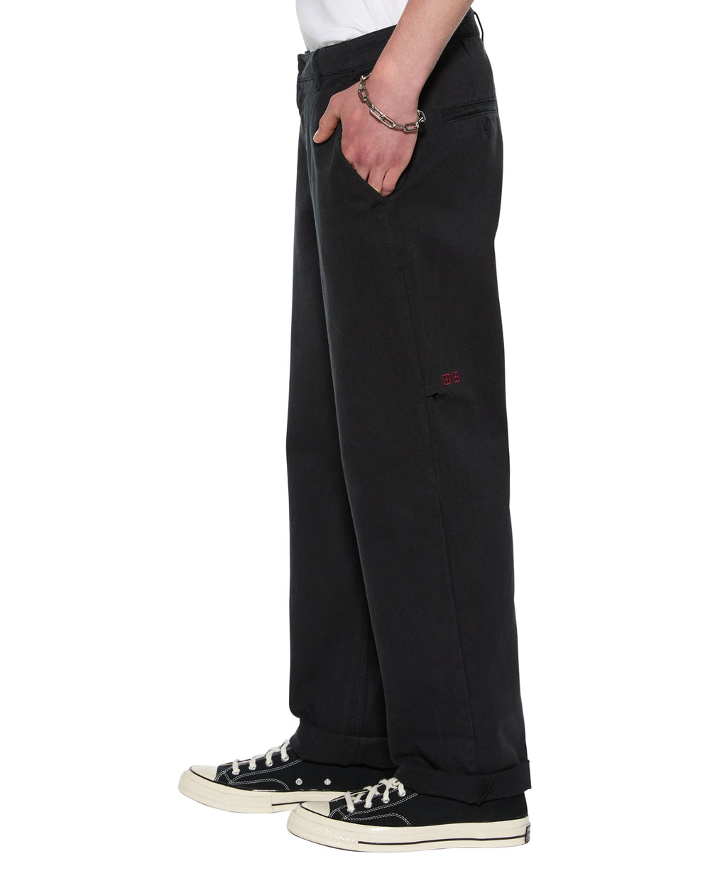 Mens Rival Chino Trouser Black Pants
