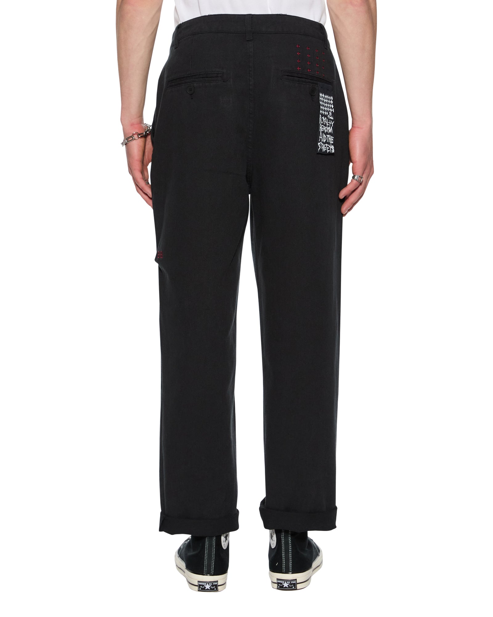 Mens Rival Chino Trouser Black Pants