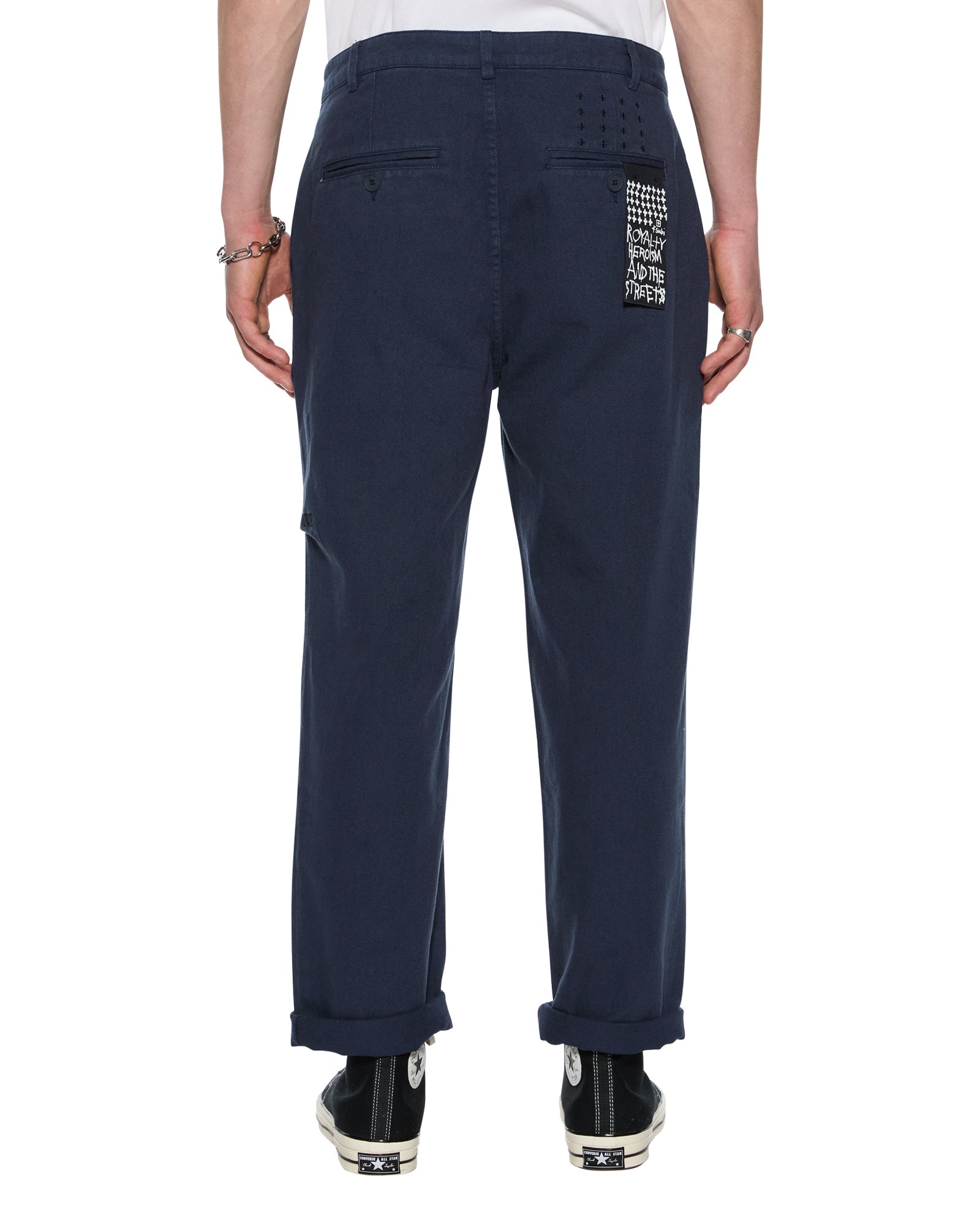 Mens Rival Chino Trouser Navy Pants