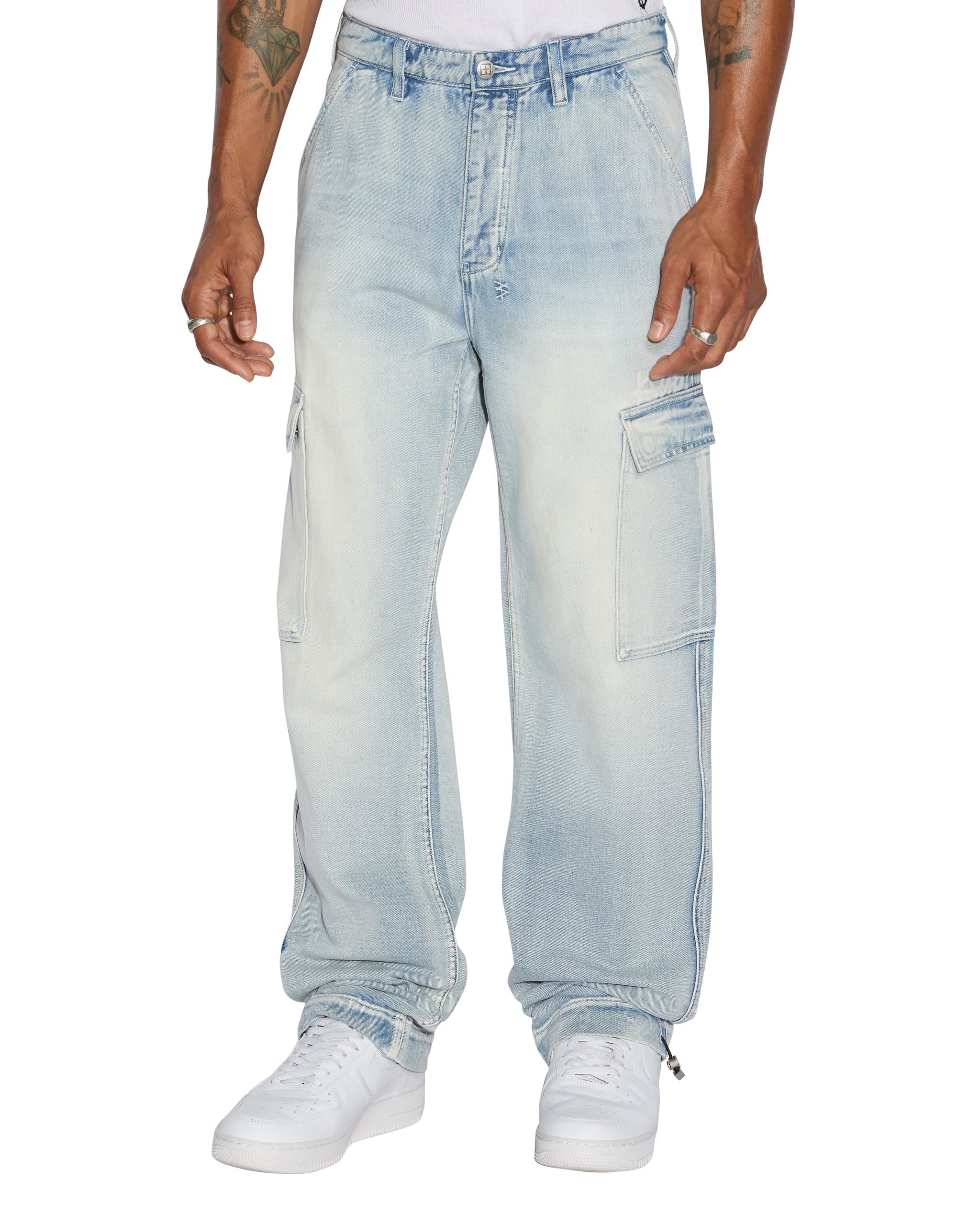 Riot Cargo Pants For Men - Blue Ice