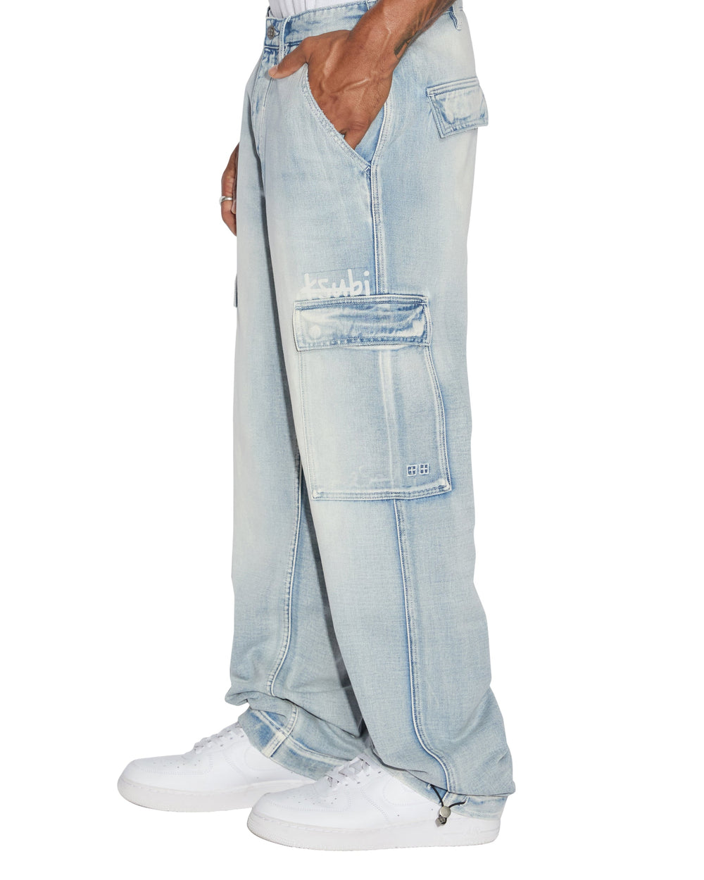 Riot Cargo Pants For Men - Blue Ice