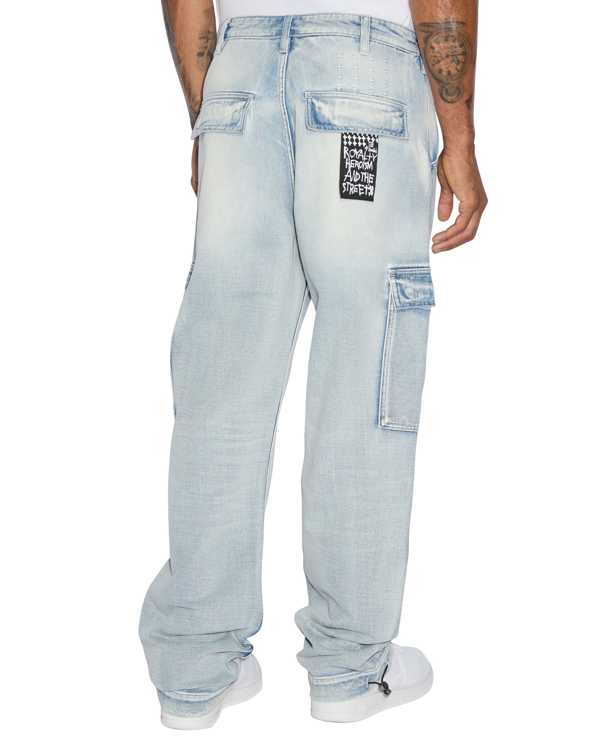 Riot Cargo Pants For Men - Blue Ice