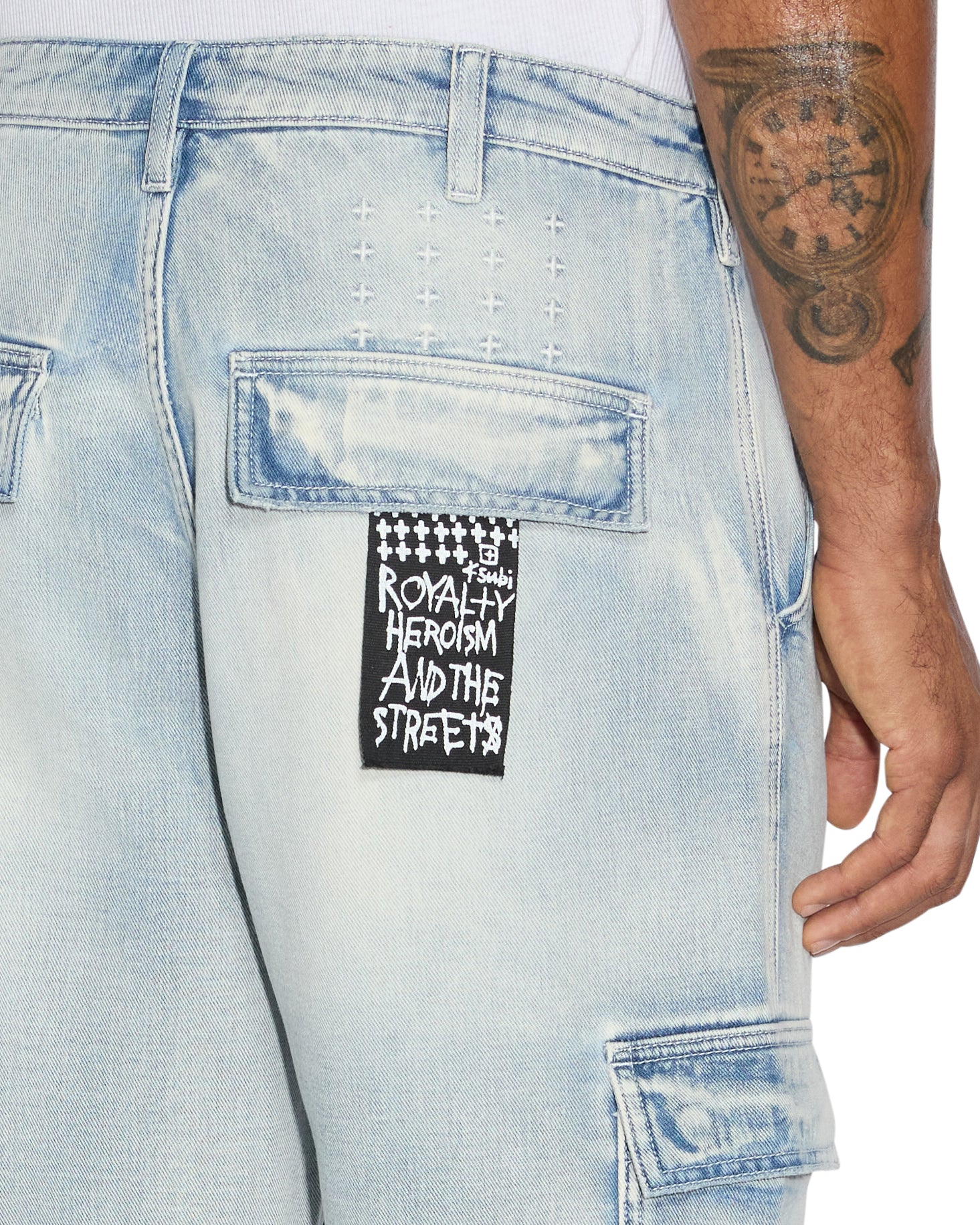 Riot Cargo Pants For Men - Blue Ice