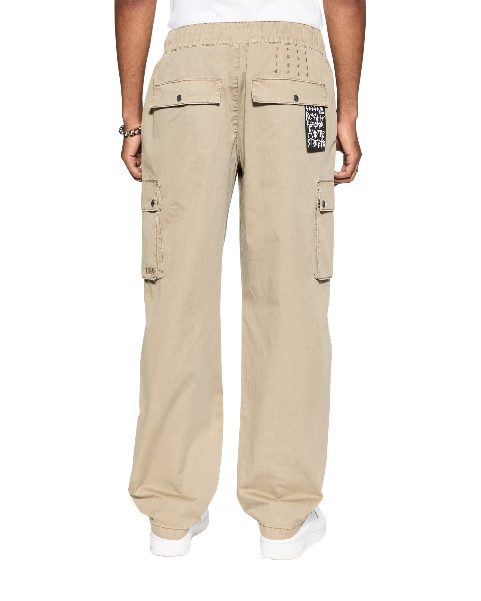 Krush Mid Rise Straight Leg Cargo Pant Fog - Overdyed Khaki