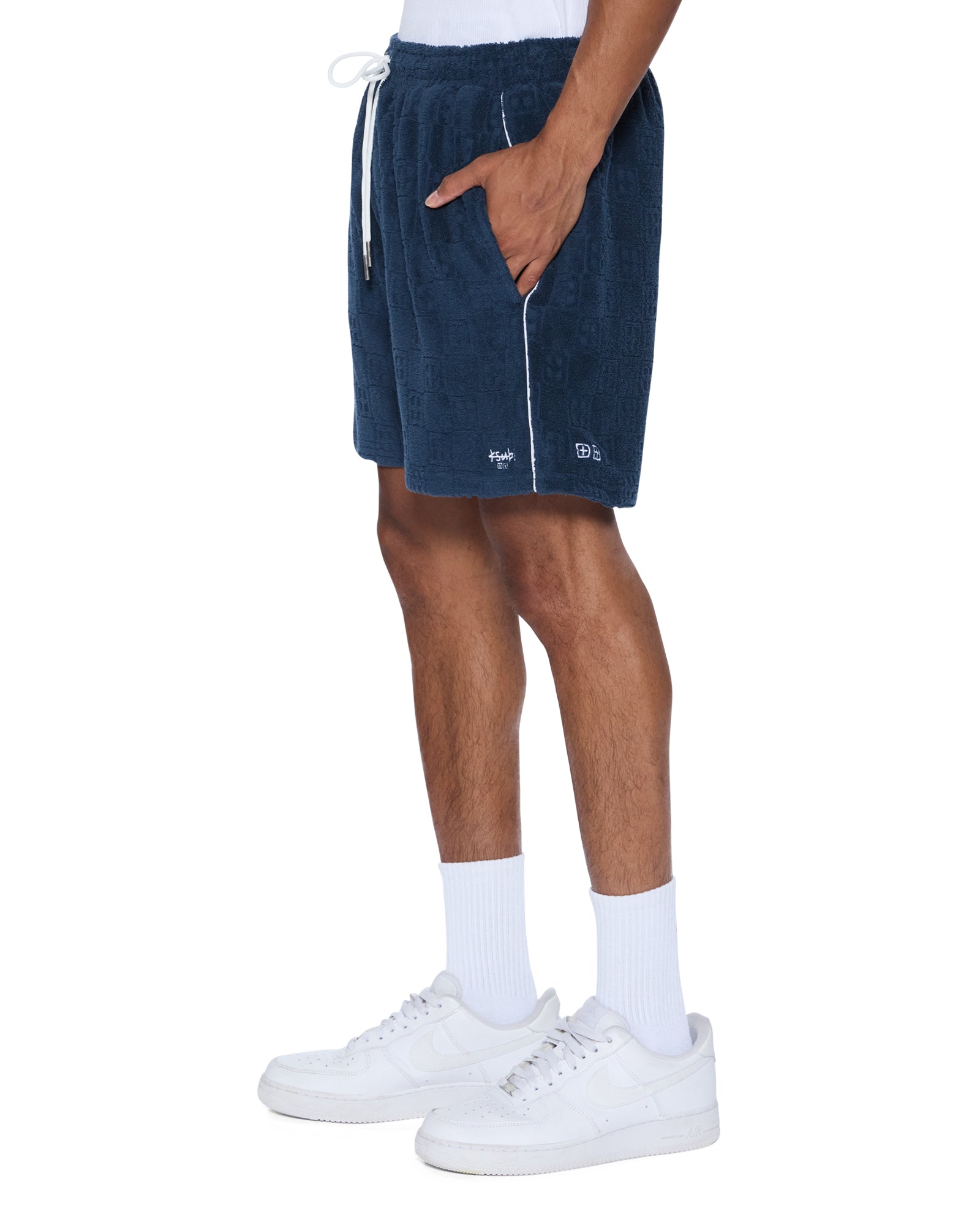Mens Lounge Short Navy Walkshorts