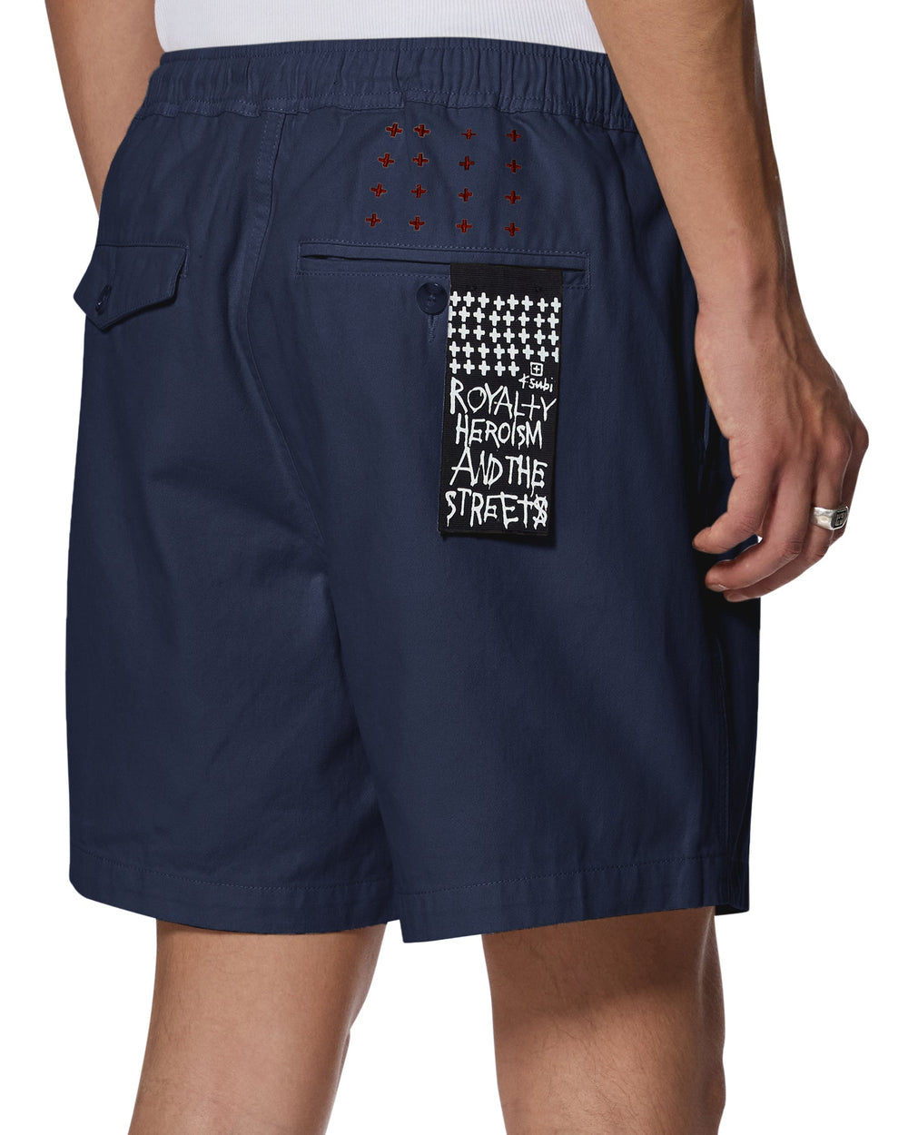 Mens Rugger Short Navy Walkshorts