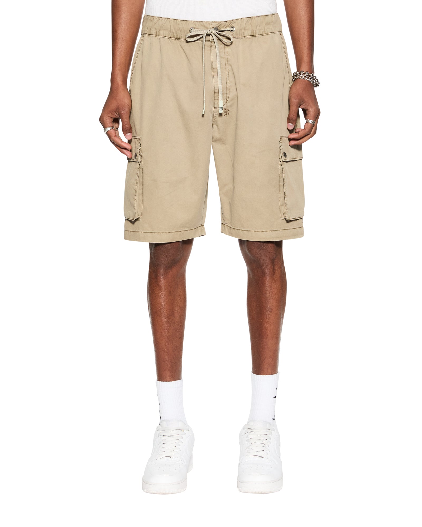 Krush Mid Rise Cargo Short - Overdyed Khaki