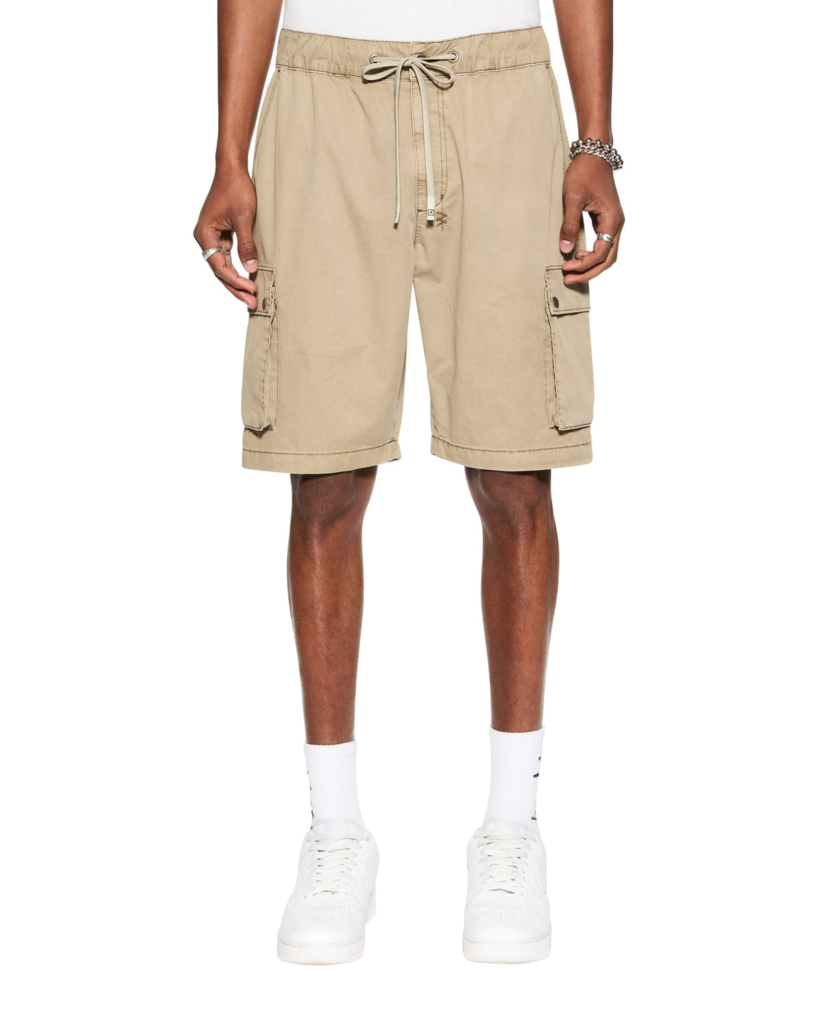Krush Mid Rise Cargo Short - Overdyed Khaki