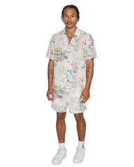 Skrawler Mens Board Short - White
