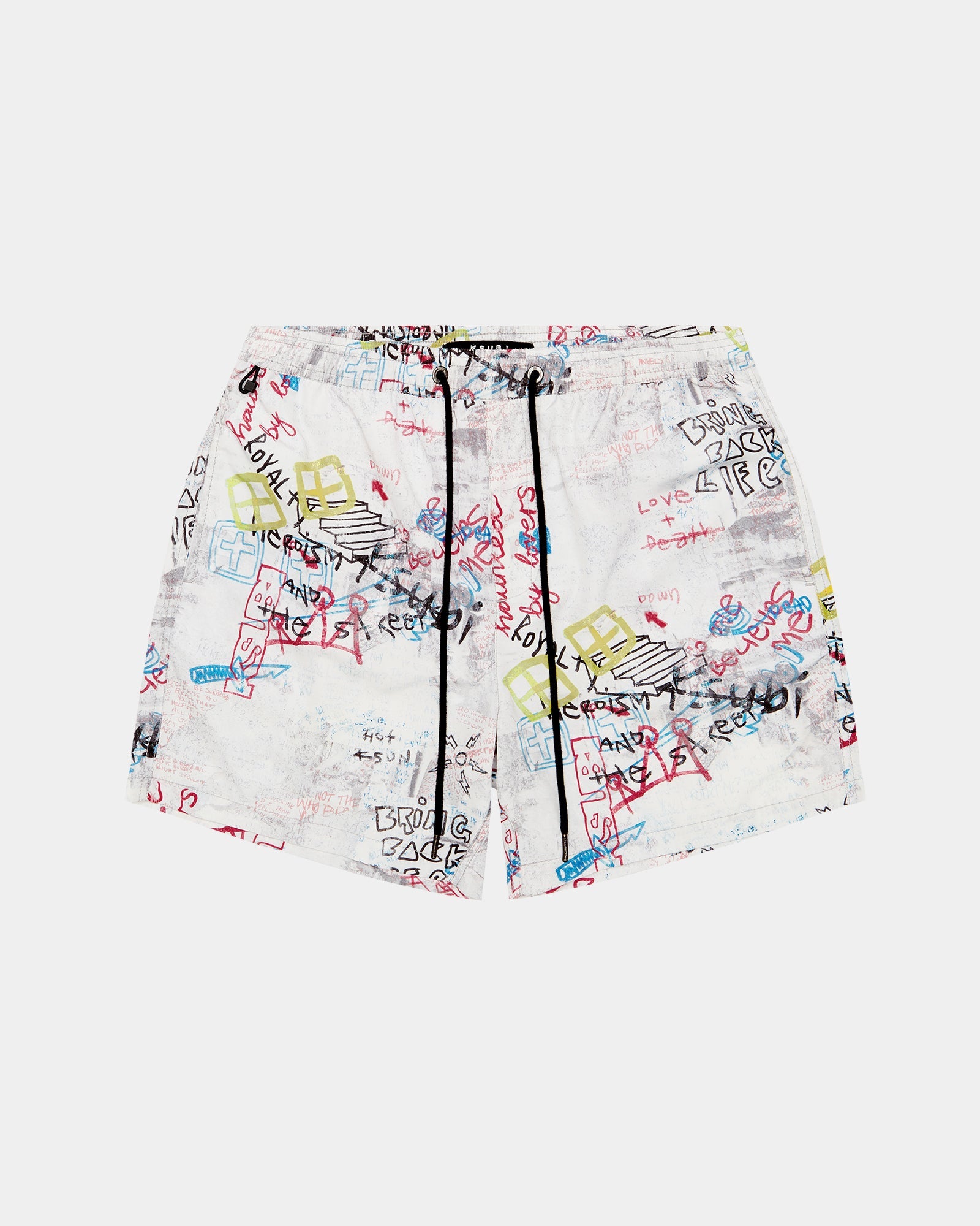 Skrawler Mens Board Short - White