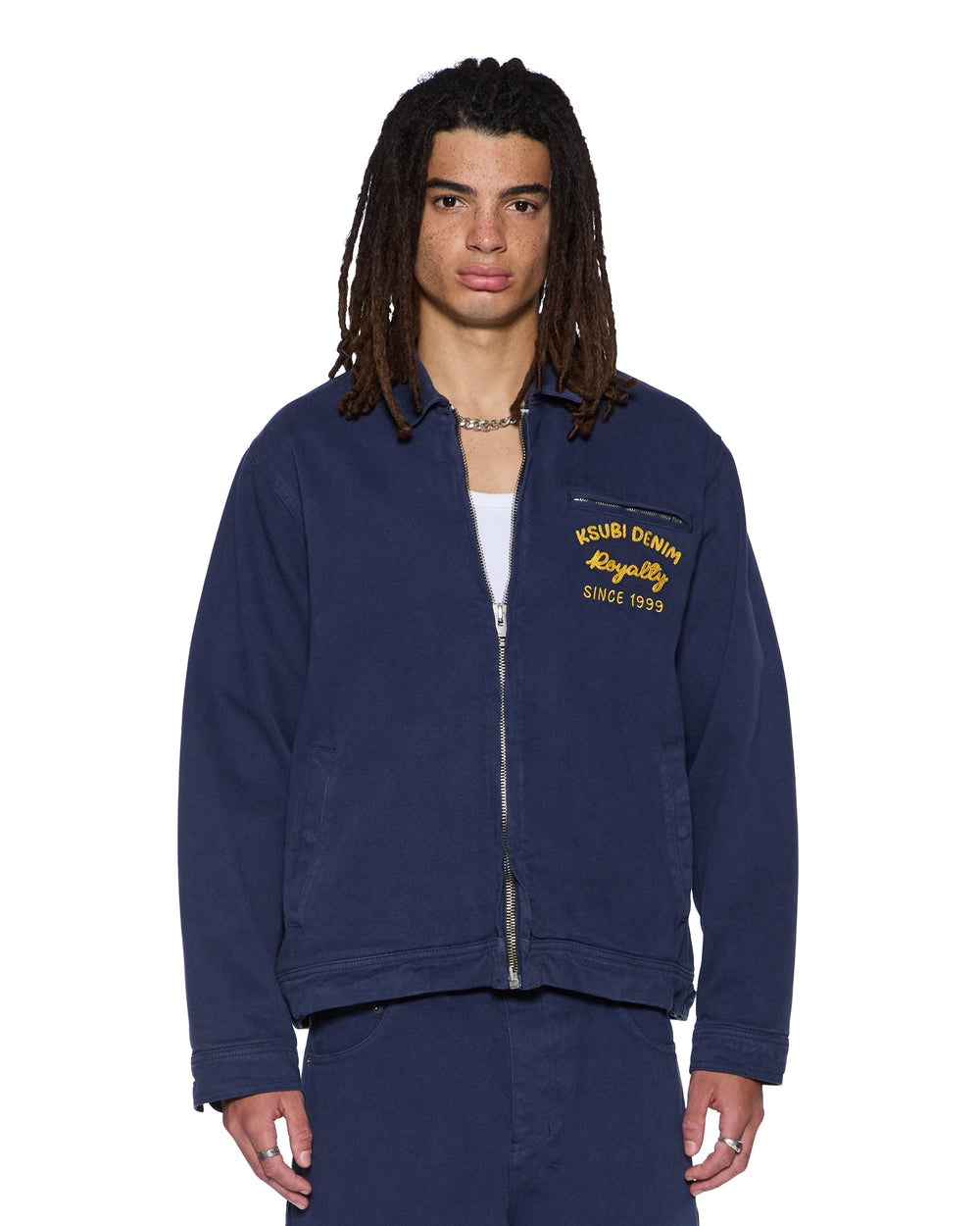 Mens Mechanik Chainstitch Jacket Ink Blue Jackets