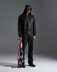 Mens Ksubi X Alice Hollywood Oh G Jacket Black Wax Jackets