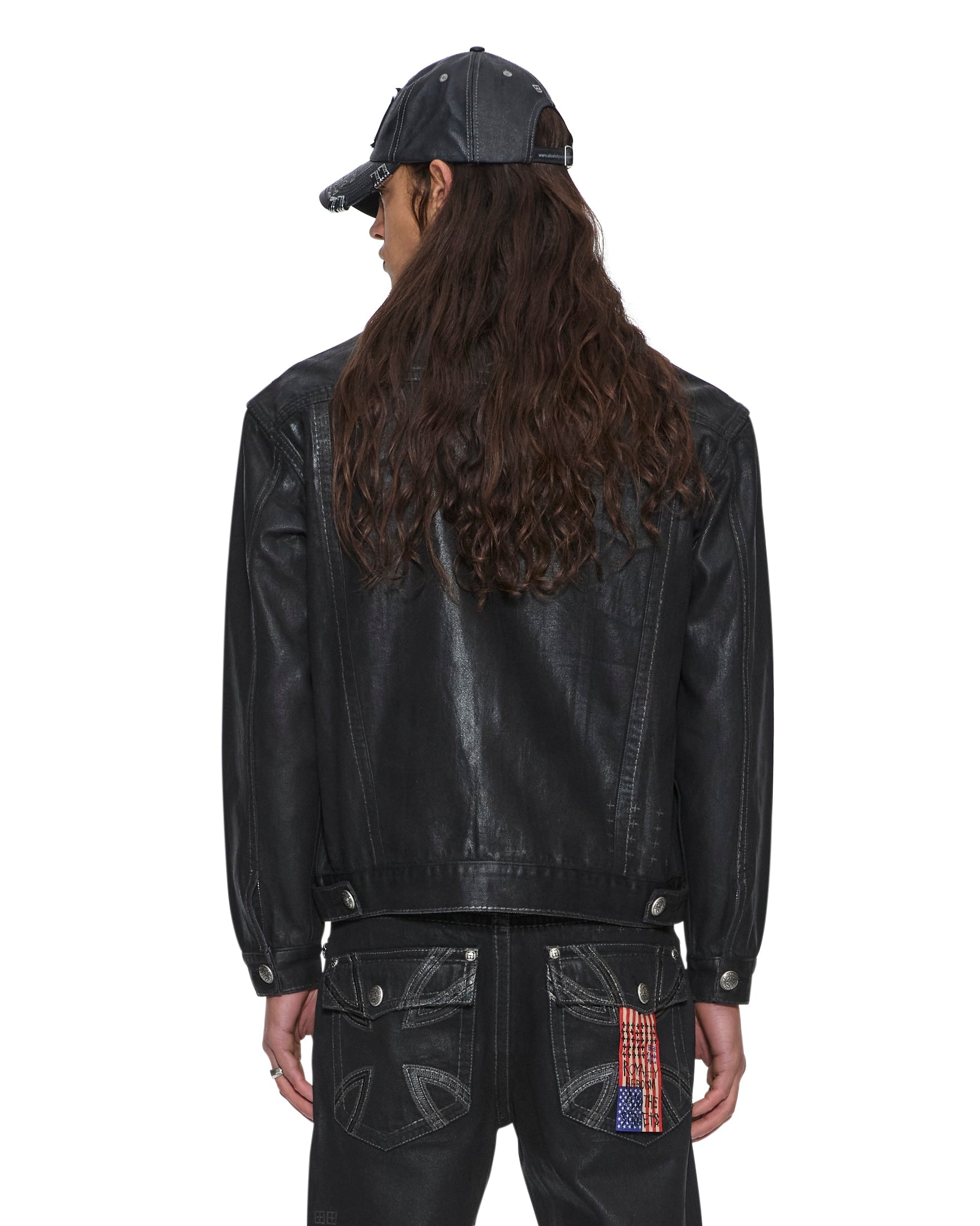 Mens Ksubi X Alice Hollywood Oh G Jacket Black Wax Jackets